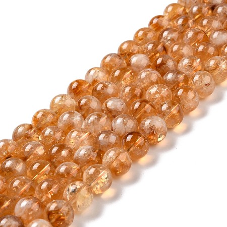Natural Citrine Bead Strands G-P466-01A-1