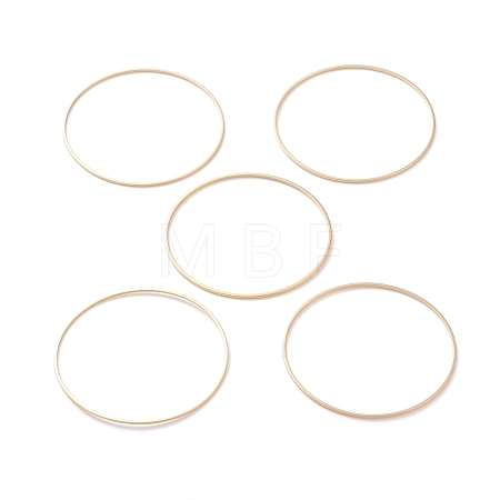 Brass Linking Rings KK-Y003-03N-G-1