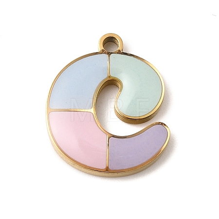 304 Stainless Steel Pendants STAS-K297-09C-G-1