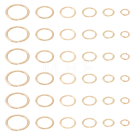 300Pcs 6 Colors Metal Open Jump Rings FIND-LP0002-15-1