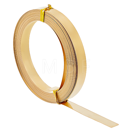 Brass Flat Bezel Wire CWIR-WH0001-C01-1