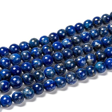 Natural Lapis Lazuli Bead Strands G-G953-01-8mm-1