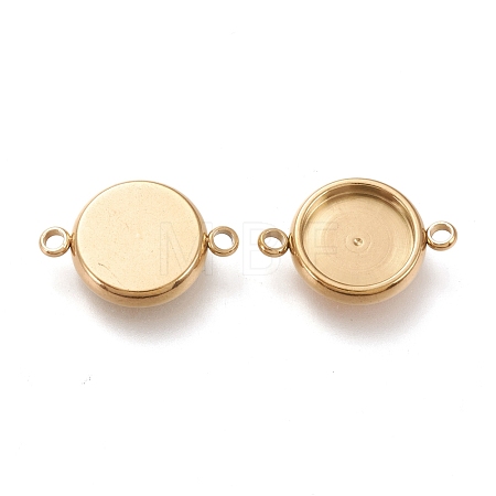 Ion Plating(IP) 304 Stainless Steel Cabochon Connector Settings STAS-I161-03D-G-1