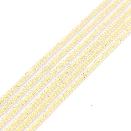 Transparent Glass Beads Strands GLAA-C019-01A-10-1