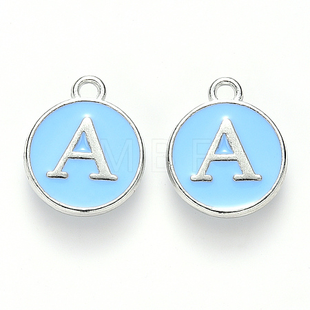 Platinum Plated Alloy Enamel Charms LS-ENAM-S118-04A-P-1