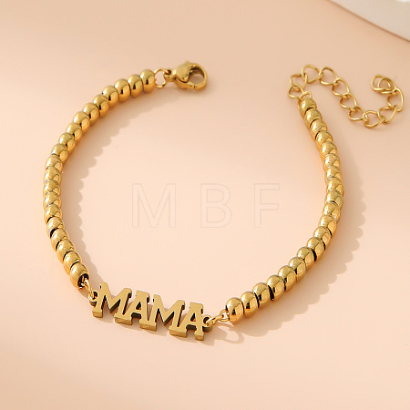 Mother's Day 304 Stainless Steel Link Bracelets WG01C4C-02-1