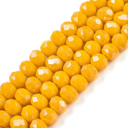 Electroplate Glass Beads Strands EGLA-A044-P6mm-A29-1