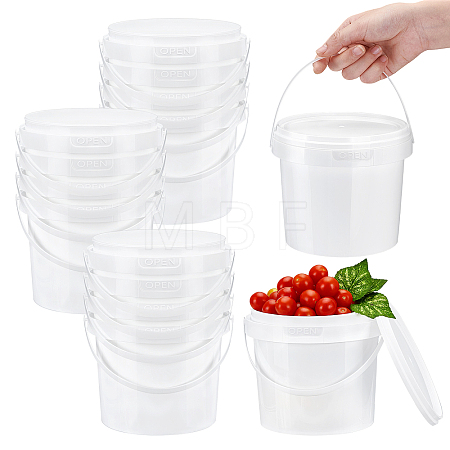 12Pcs Plastic Storage Bucket AJEW-TW0001-22C-1