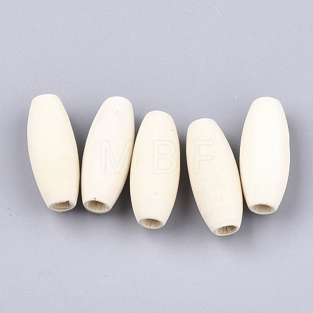 Unfinished Natural Wooden Beads WOOD-S053-01-1