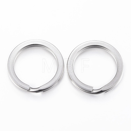 Tarnish Resistant 304 Stainless Steel Split Key Rings STAS-P177-2.0x35mm-P-1