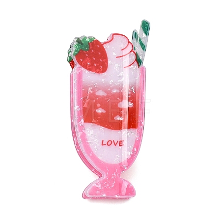 PVC Plastic Claw Hair Clips for Women Girl OHAR-D001-07B-1