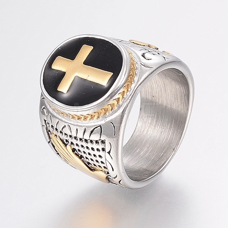 304 Stainless Steel Finger Rings RJEW-G091-22-22mm-1