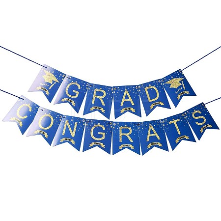 Congrats Grad Paper Hanging Banner TH-FZCC84D-01B-02-1