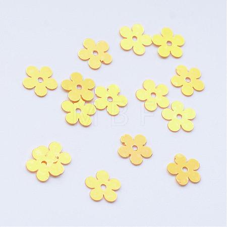 Ornament Accessories Disc Plastic Paillette Beads PVC-R016-0520-1