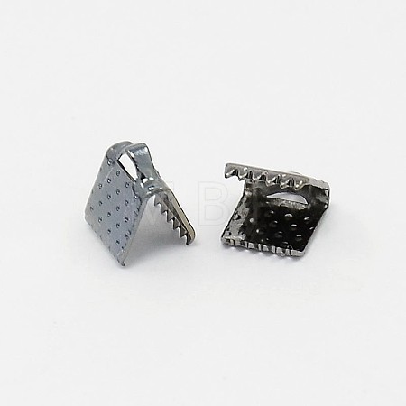 Iron Ribbon Crimp Ends E004Y-B-01-1