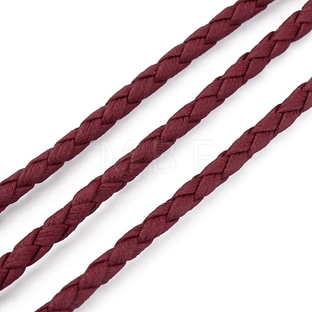 Braided PU Leather Cords WL-WH0005-002G-1