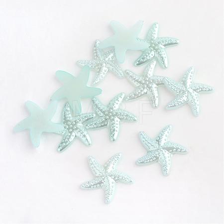 ABS Plastic Imitation Pearl Cabochons OACR-S006-Z12-1