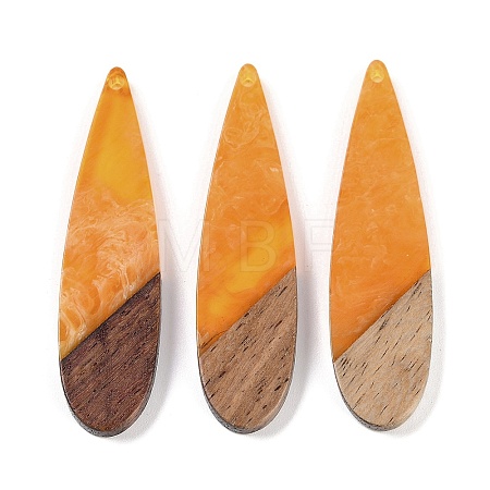 Resin & Wood Big Pendants WOOD-F015-08H-1