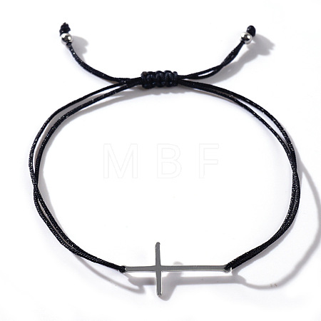 Cross Stainless Steel Link Bracelets FJ2485-1-1