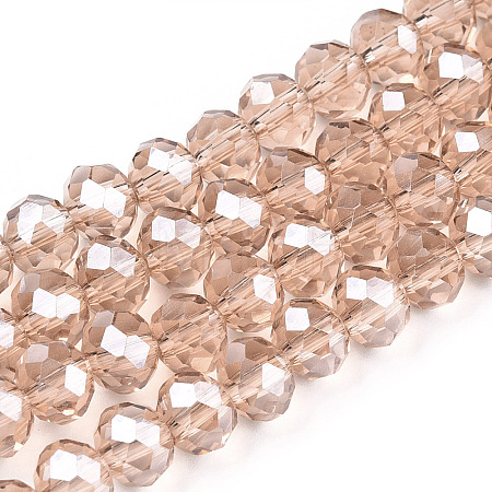 Electroplate Glass Beads Strands EGLA-A034-T1mm-A29-1