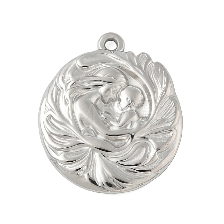 Mother's Day 304 Stainless Steel Pendants STAS-D376-22P-1
