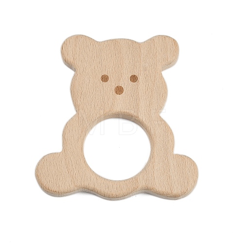 Natural Beech Wooden Baby Teething Toys WOOD-U003-14-1