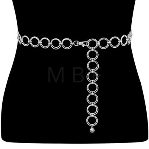 1Pc Alloy Ring Link Chian Waist Body Chains for Jeans Dresses WG49084-09-1