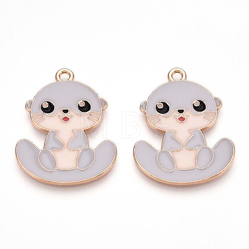 Alloy Enamel Pendants ENAM-T022-02D-01-1