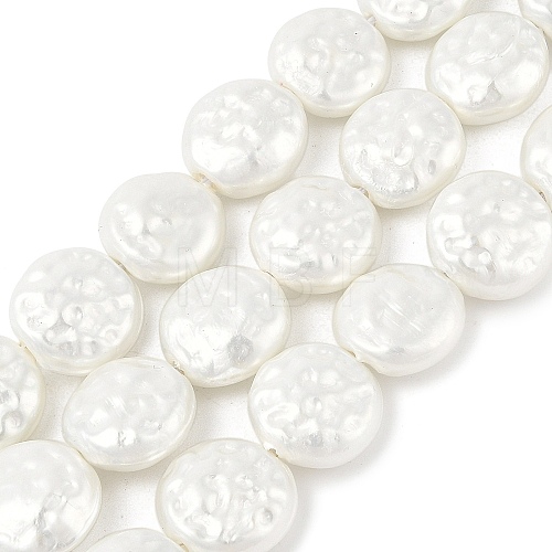 Electroplated Shell Pearl Beads Strands BSHE-Z007-02B-1