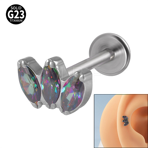 G23 Titanium Cartilage Earrings WGC4C46-12-1