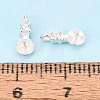 925 Sterling Silver and Cubic Zirconia Peg Bails STER-T009-25S-4