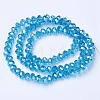 Electroplate Glass Beads Strands EGLA-A044-T8mm-A08-2