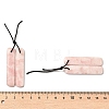 2Pcs Natural Pink Opal Pendants G-R437-01B-02-3