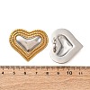 304 Stainless Steel Two Tone Stud Earrings EJEW-Z109-05GP-01-5