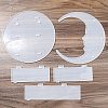 Moon Shape Floating Shelf DIY Silicone Molds Kit DIY-G093-02F-2