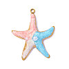 304 Stainless Steel & ABS Imitation Pearl Pendants OY016-96G-3