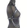 Black PU Leather Chest Harness Belts FS-WG16471-01-3