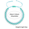 Imitation Pearl Round Beads Braided Bead Bracelets OE8448-1-3
