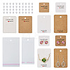 Beadthoven 150Pcs 6 Style Paper Earring Display Cards CDIS-BT0001-01-8