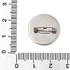 304 Stainless Steel Brooch Cabochon Settings STAS-E547-08D-P-4