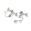 316 Surgical Stainless Steel Clip-on Earring Findings STAS-Z127-02P-2