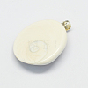 Shell Fossil Pendants G-R275-38-3