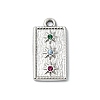 304 Stainless Steel Rhinestone Pendants STAS-L022-448P-1