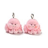 Flocky Acrylic Pendants X-FIND-A044-01F-1