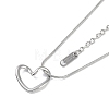 Non-Tarnish 304 Stainless Steel Pendant Necklaces NJEW-P302-06P-2