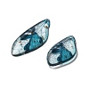 4Pcs Transparent Epoxy Resin Butterfly Wings Pendants RESI-C057-03D-2