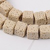 Natural Lava Rock Beads Strands G-L435-01-6mm-17-1