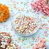 60g 10 Styles Handmade Polymer Clay Cabochons CLAY-CJ0001-66-6