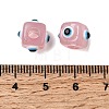 Resin Evil Eye European Beads RESI-A021-10-2