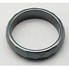 Non-Magnetic Synthetic Hematite Wide Band Rings X-RJEW-A026-2-1